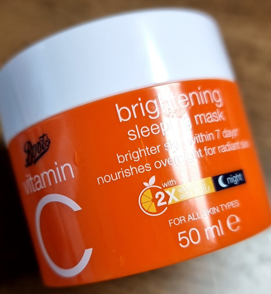 Boots vitaminC brightening sleeping mask